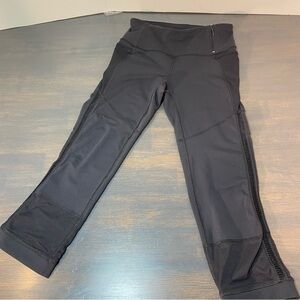 CALIA by Carrie Underwood Black High-Rise 7/8 Leggings | Mesh Panels | Small